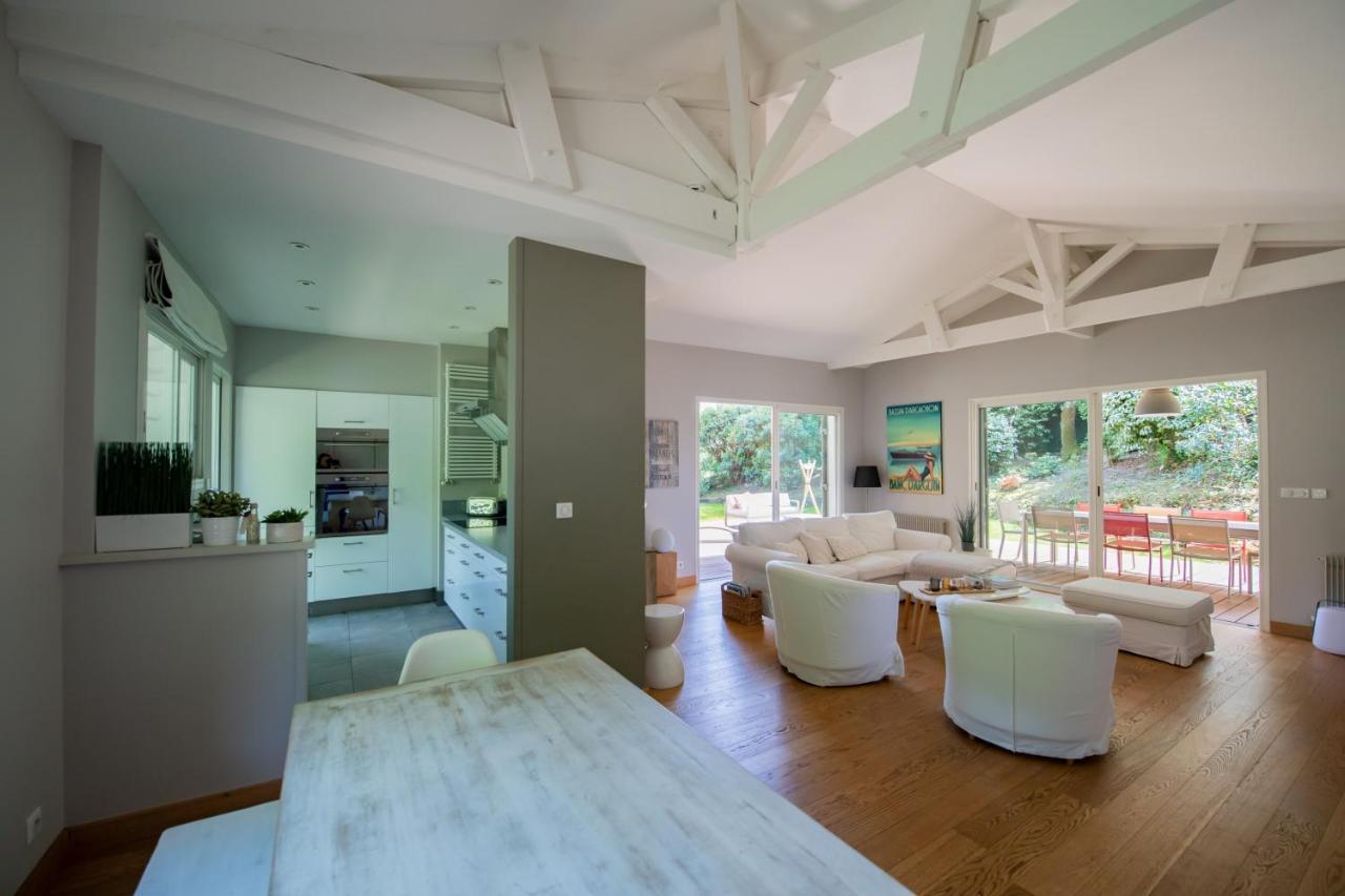 Villa Spacieuse A Arcachon, Proche Plages, Jardin 外观 照片