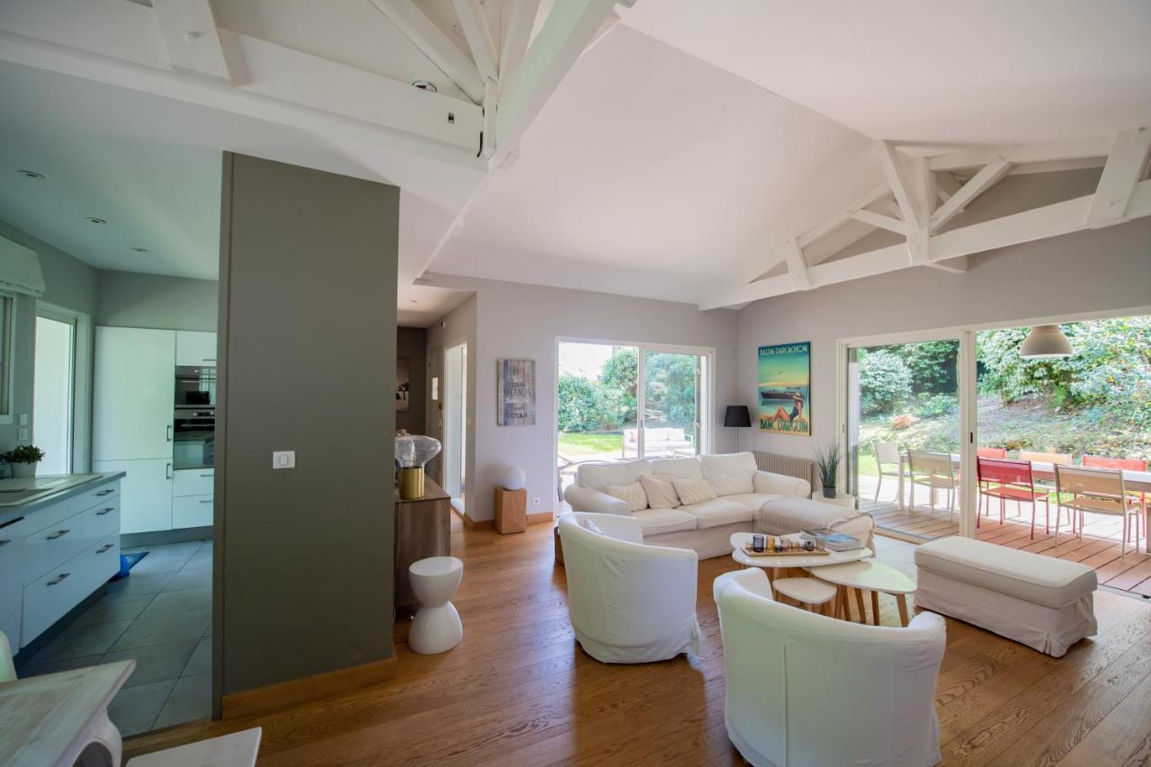 Villa Spacieuse A Arcachon, Proche Plages, Jardin 外观 照片